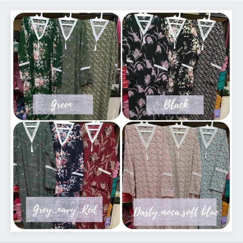 MUKENA TRAVELING ABAYA WOLFIS MOTIF