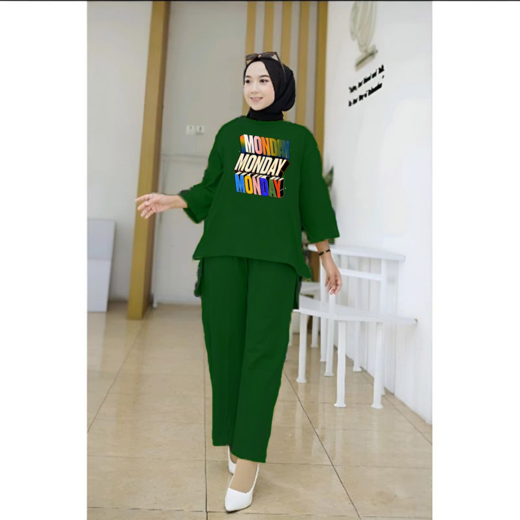 Setelan Tunik Monday /Set Blouse LD 110