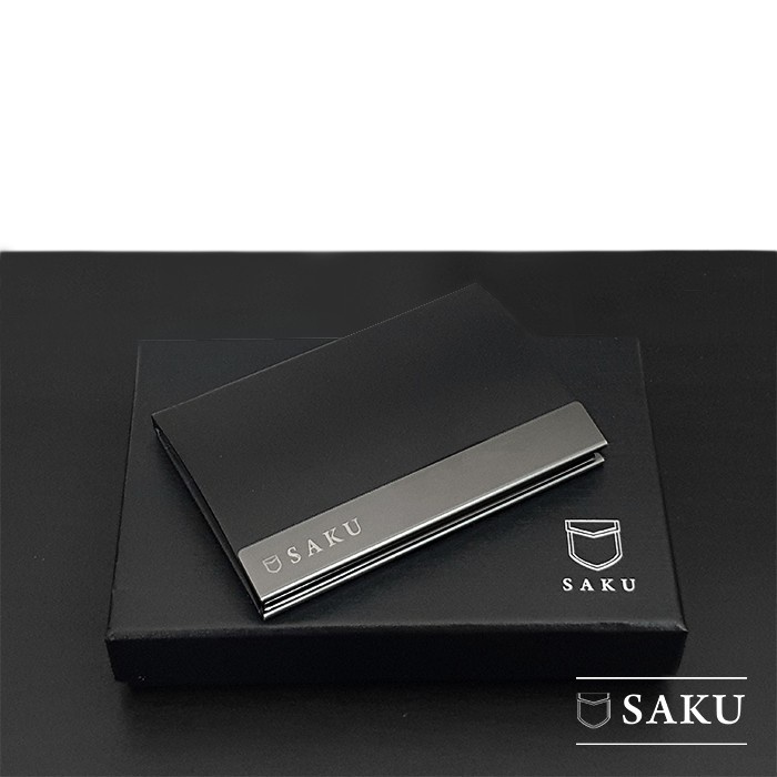

BIG SALE Dompet Kartu Nama SAKU Kotak Kartu Nama Kulit Business Card Holder BLK Code 2151