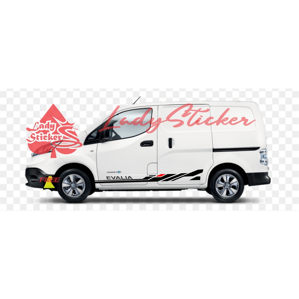 new sticker stiker mobil evalia cutting sticker mobil nissan evalia