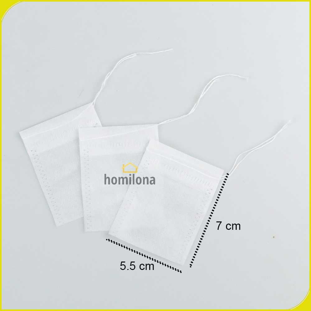 One Two Cups Kantong Teh Celup Kosong Teabag 5.5x7cm 100 PCS - T110