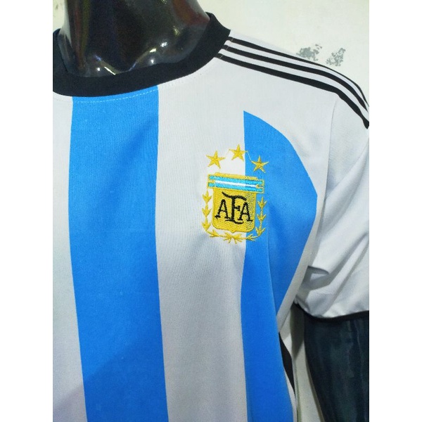 BAJU BOLA JERSEIY NEGARA ARGENTINA BINTANG 3 JUARA PIALA QATAR 2022