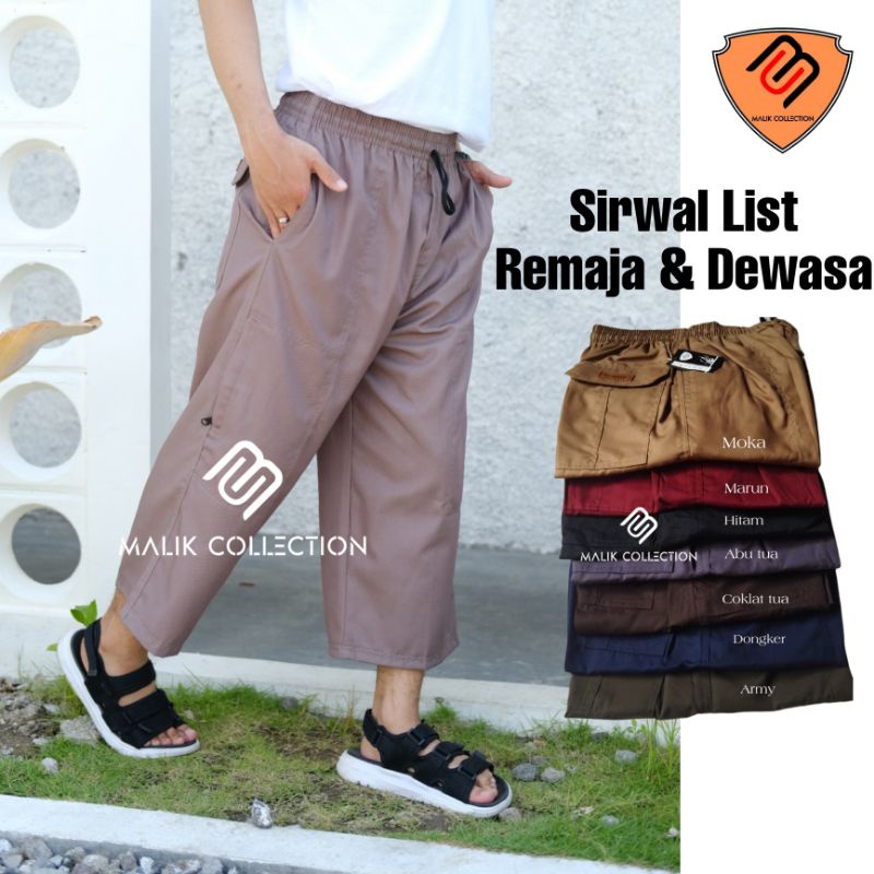 Celana Sirwal Pangsi  Remaja tanggung sirwal list remaja dewasa 7 /8 Komprang