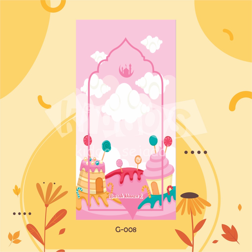 G-008 SEJADAH ANAK PEREMPUAN CUSTOM NAMA/ SEJADAH PRINTING/ SEJADAH TRAVEL