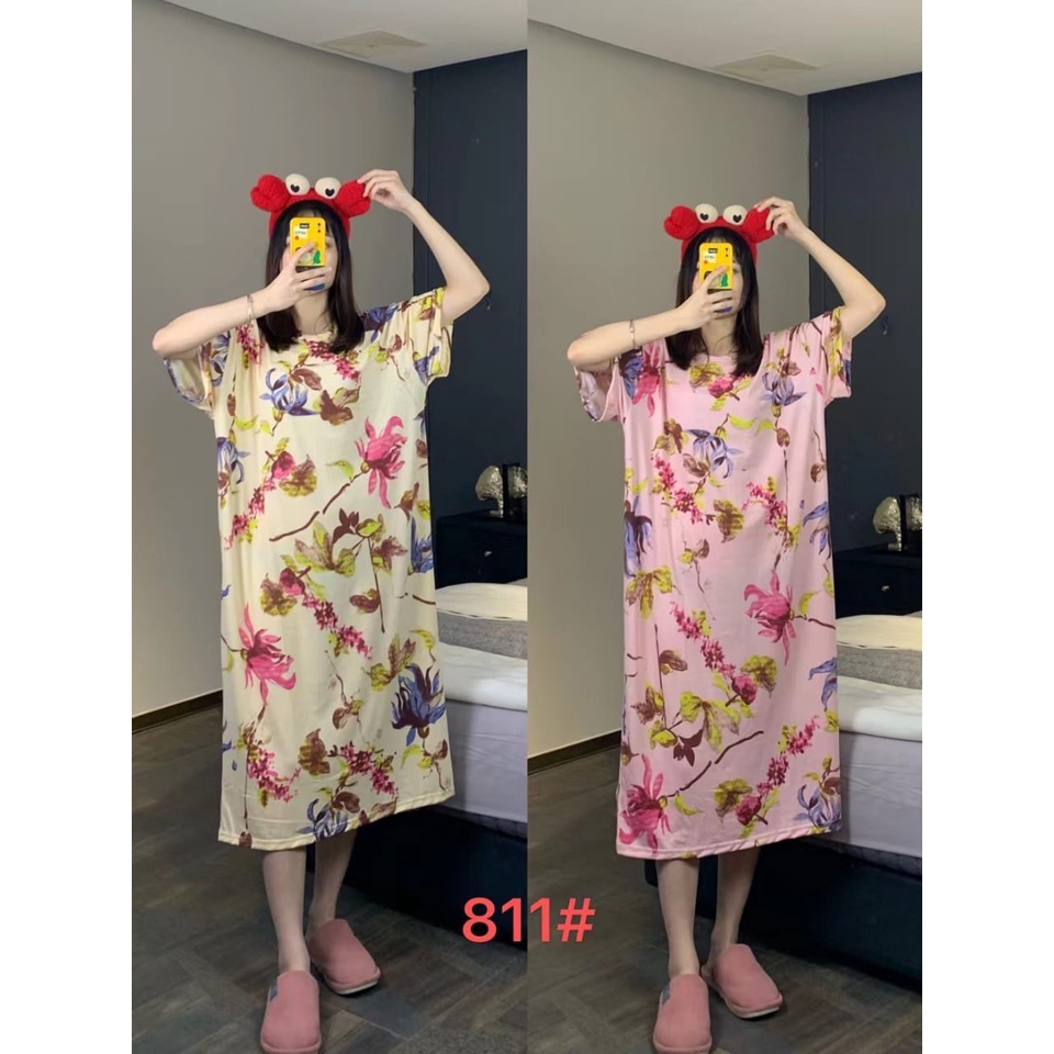 DASTER SPANDEK LONG JUMBO FLORA LD 120 - 140 / DASTER KAOS / DASTER IMPORT / DASTER KOREA / BAJU TID