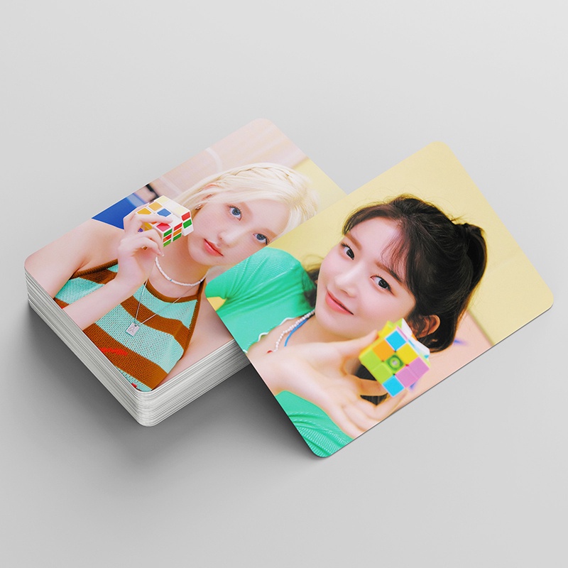 55pcs /box IVE Photocards LOVELY VACATION LOMO Card Postcard Kartu Koleksi In Stock New Arrival LY