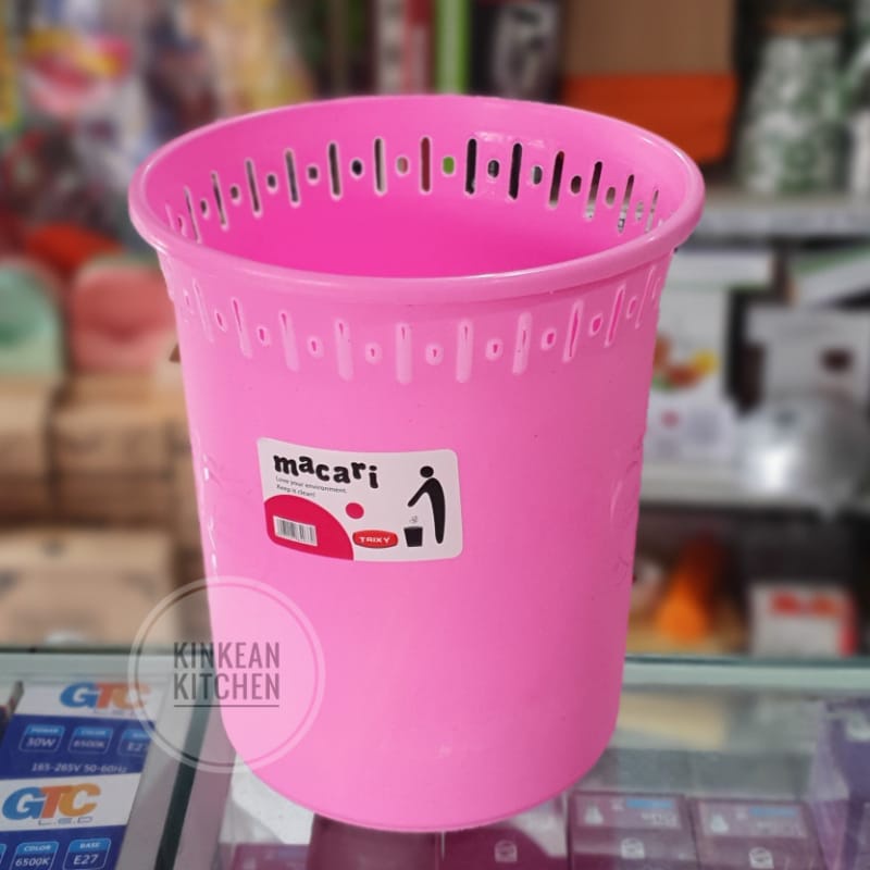 Keranjang / Tempat Sampah Plastik Bulat - Trixy Macari DB-342