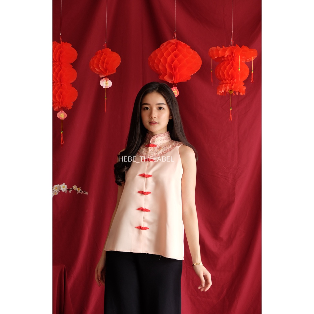 Ha-Jun Top Cheongsam Chinese New Year Atasan Wanita