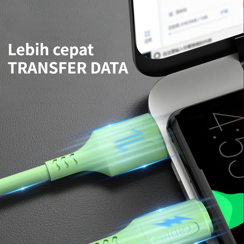 Cocok untuk Kabel Data Ponsel Android Apple Pengisian Cepat Kabel USB Pengisi Daya Cepat 3A Pengiriman cepat dalam stok