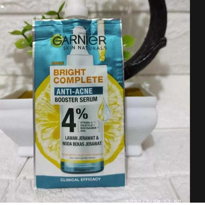 Terkini Paket ISI 2  Garnier Bright Complete 3 in 1 Anti Acne 90 ml + Serum Garnier Anti Acne 7.5 ml