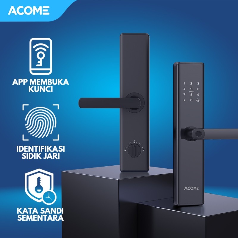 ACOME Smart Lock Pintu Black Lock1