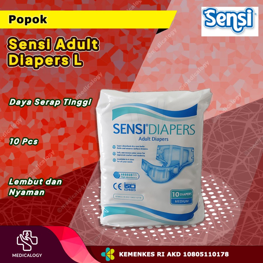 Sensi Diapers Dewasa size M isi 10 Popok Dewasa