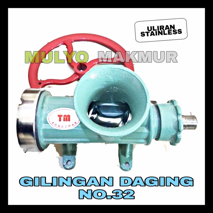 siap kirim] GILINGAN DAGING NO.32 STAINLESS
