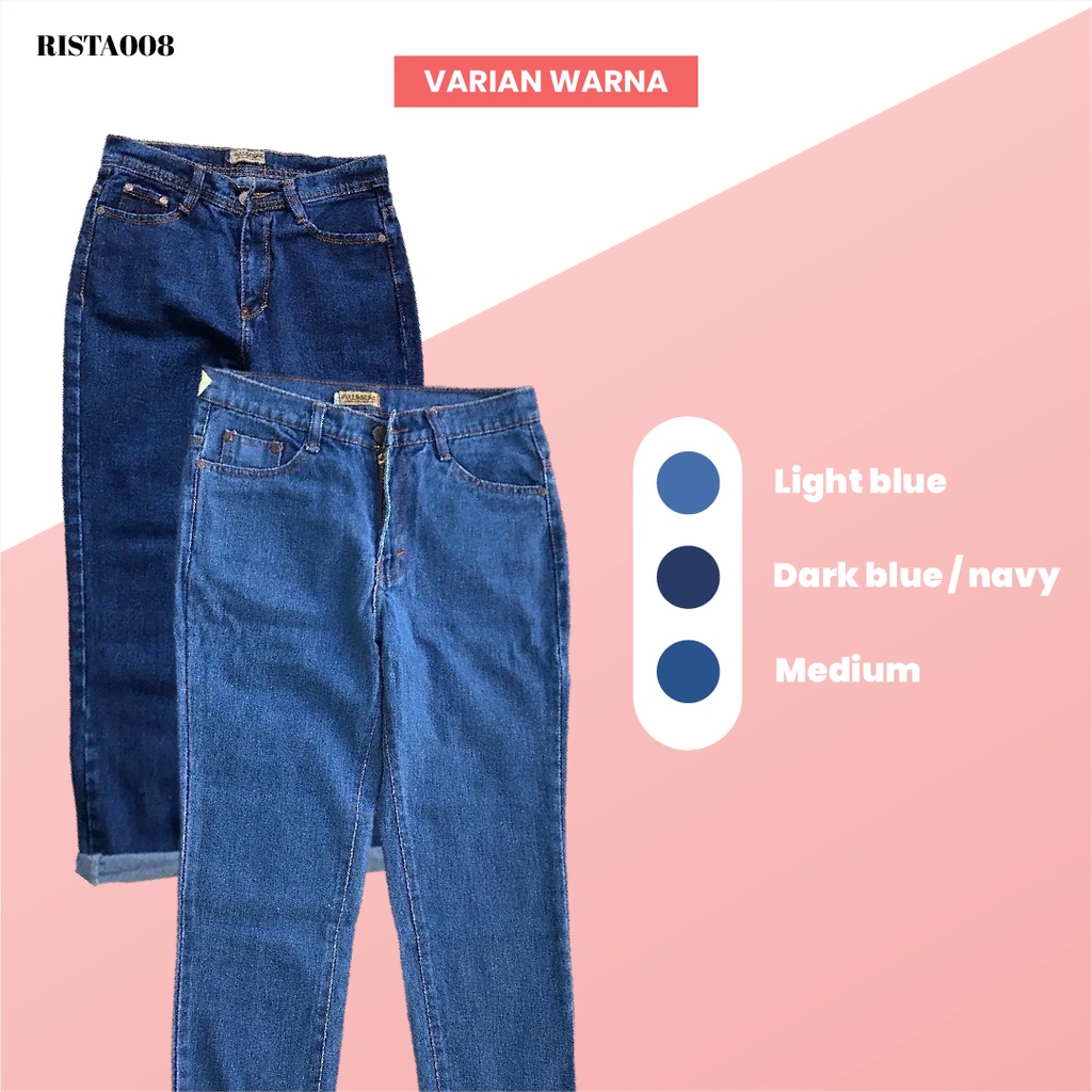 Boyfriend Jeans Celana Panjang Long Pants Outfit Remaja Kekinian Terlaris Terbaru