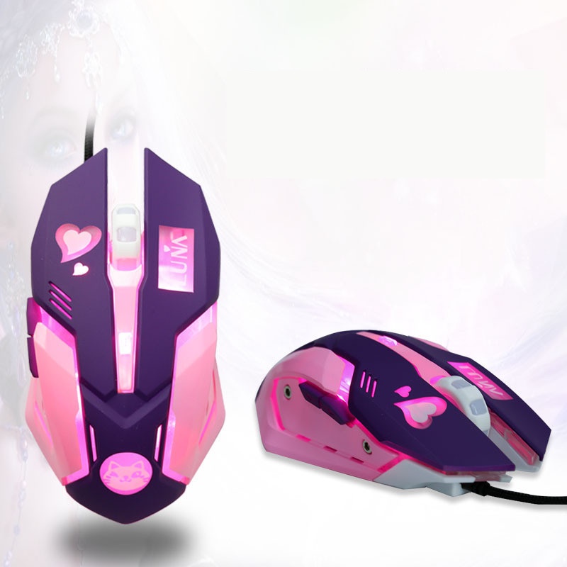 Mouse Kabel Mouse Gaming RGB USB Wired 4kelas DPI Adjustable 1200-1600-2400-3200 DPI Mouse Lampu Warna-Warni