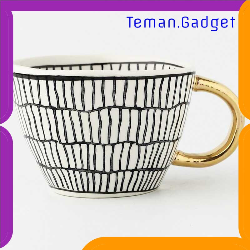 TG - DPR MEILING Gelas Cangkir Kopi Keramik Glass Coffee Mug 330ml - H1216