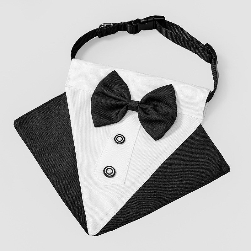 Raphael premium pet tuxedo bib