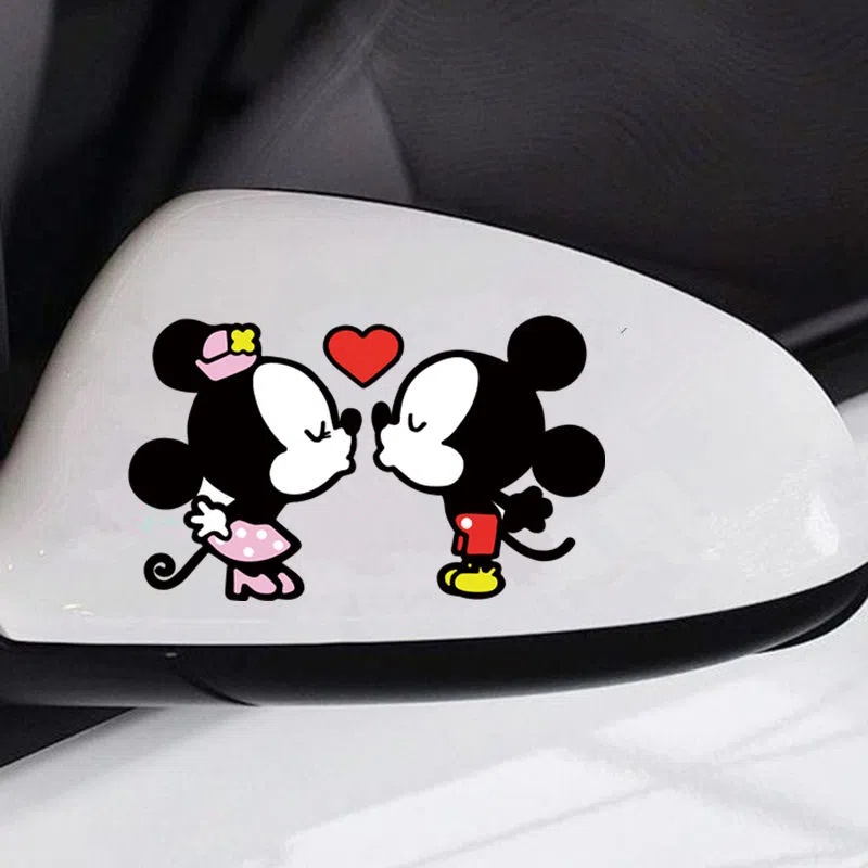 Stiker Hias Spion Mobil Kartun Stiker Mobil Kepribadian Kreatif Indah Tahan Air Tabir Surya Tahan Gores Stiker