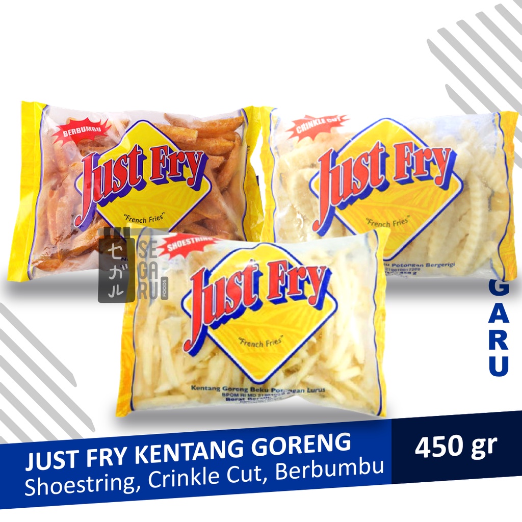 Just Fry Kentang Goreng French Fries Shoestring / Crinkle / Berbumbu