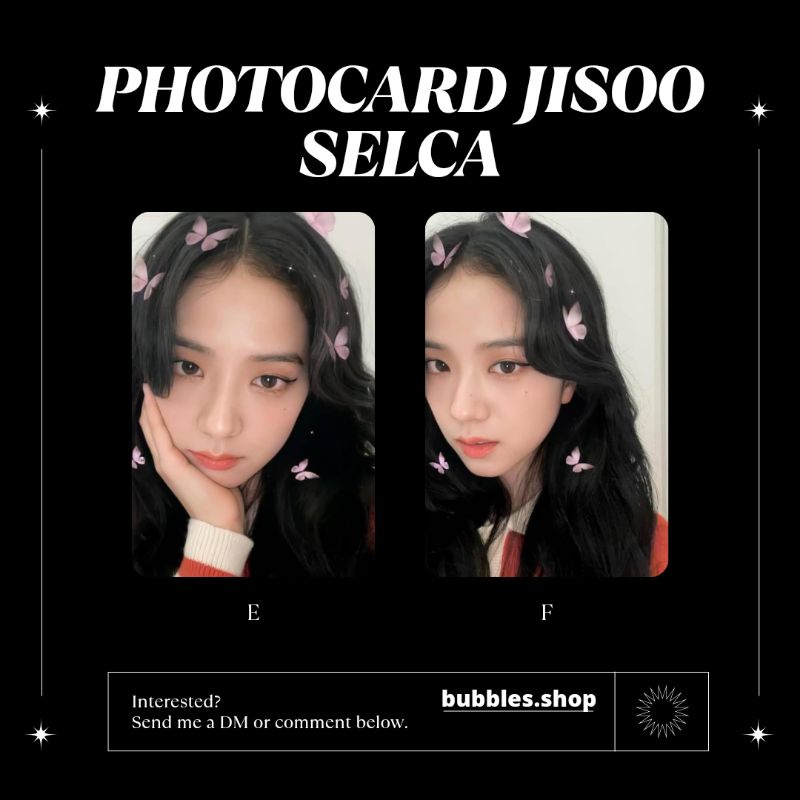 PHOTOCARD UNOFFICIAL JISOO BLACKPINK SELCA