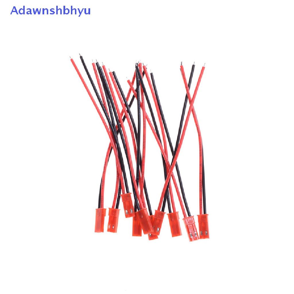 Adhyu 10pasang Kabel Plug Konektor JST Male+Female 100mm Male+Female Untuk RC ID