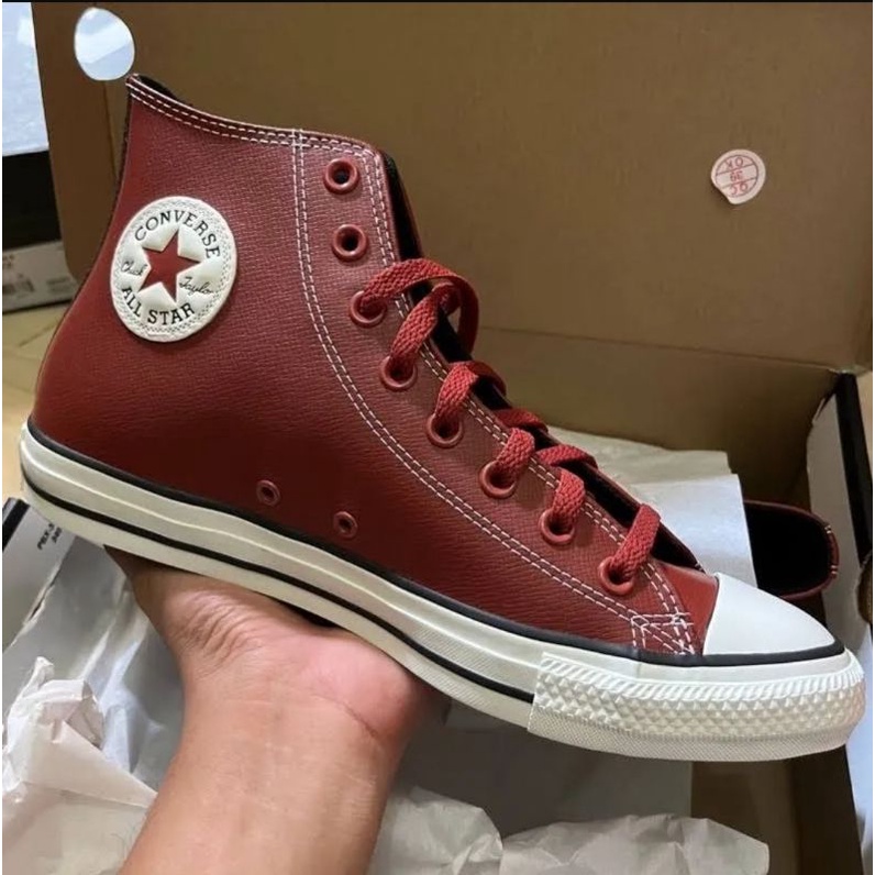 Converse CT Hi Maroon Leather