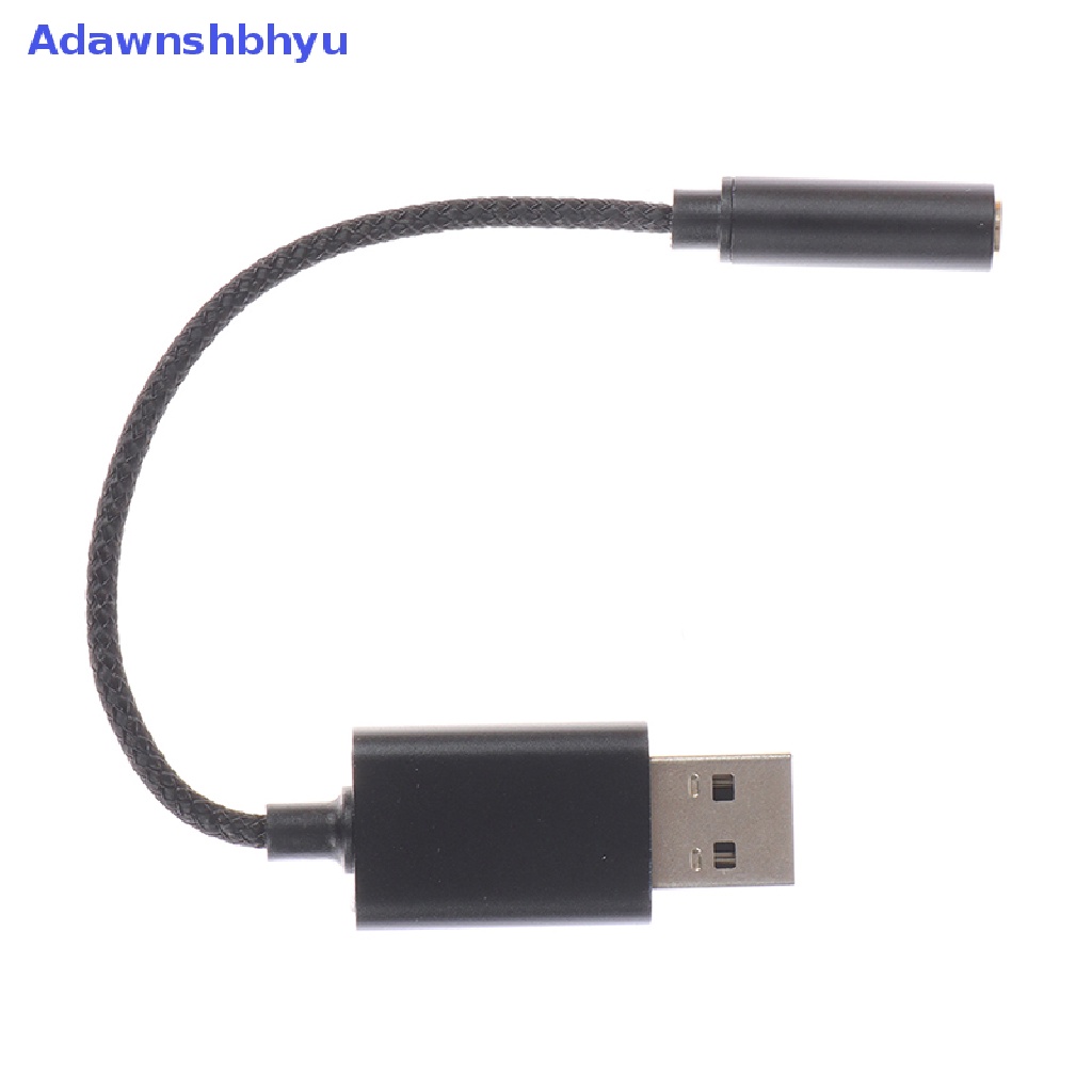 Adhyu 2in1 USB Ke 3.5mm Jack Sound Card Plug Adaptor Audio Suara Untuk PC Laptop ID