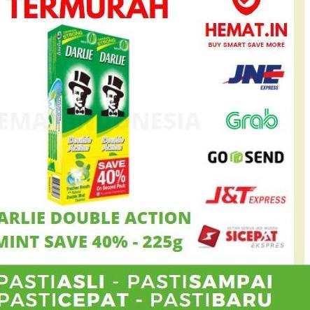 [SQ2]DARLIE DOUBLE ACTION 225 GR X 2 PCS PASTA GIGI ODOL DARLIE ORIGINAL STRONG FRESH MINT MALAYSIA 