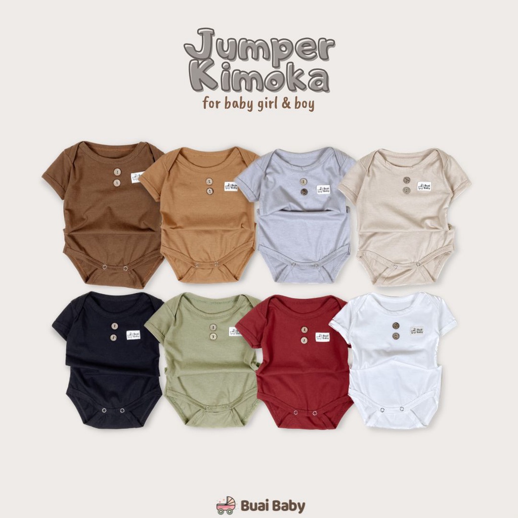 BUAI - JUMPER KIMOKA / Romper Bayi / Jumsuit Bayi Harga Promo