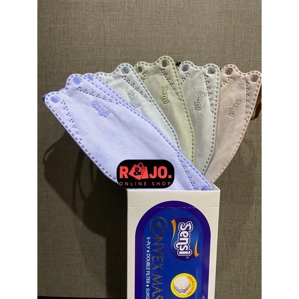 Masker Sensi Convex 5ply Edisi Natal dan Tahun Baru isi 30 pcs