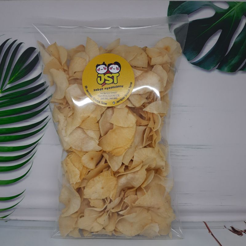 

[250gr] Kripik Keripik Singkong Gadung Asin Cemilan Kiloan Jember Snack Time