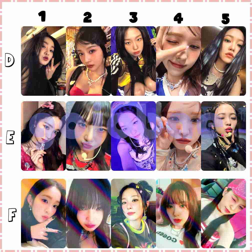 photocard red velvet unofficial versi birthday