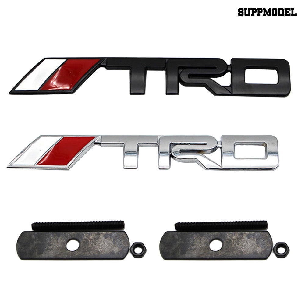 [Auto] Logo Badge 3D Mobil Styling TRD Front Grille Emblem Stiker Untuk Toyota Auto Decal