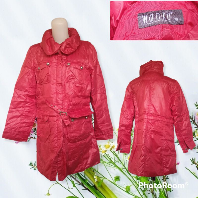 PRELOVED JA*KET TEBAL BRANDED MERK WANKO WARNA MERAH