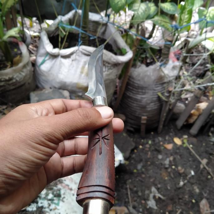 Pisau Baja Putih Model Hadramut Damaskus Dan Turki