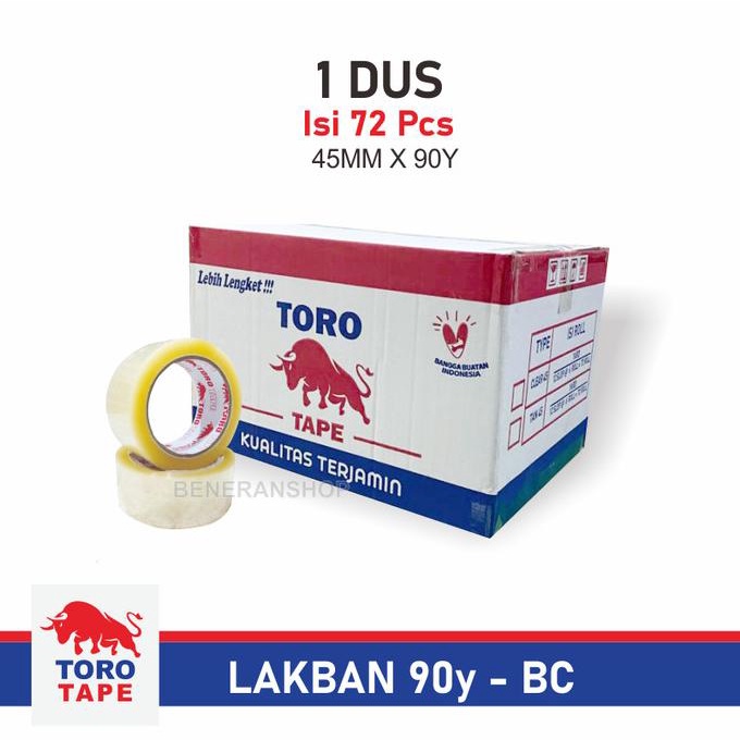 

LAKBAN BENING COKELAT 2 INCH 90 YARD 90y BC 1 Dus - Toro Tape