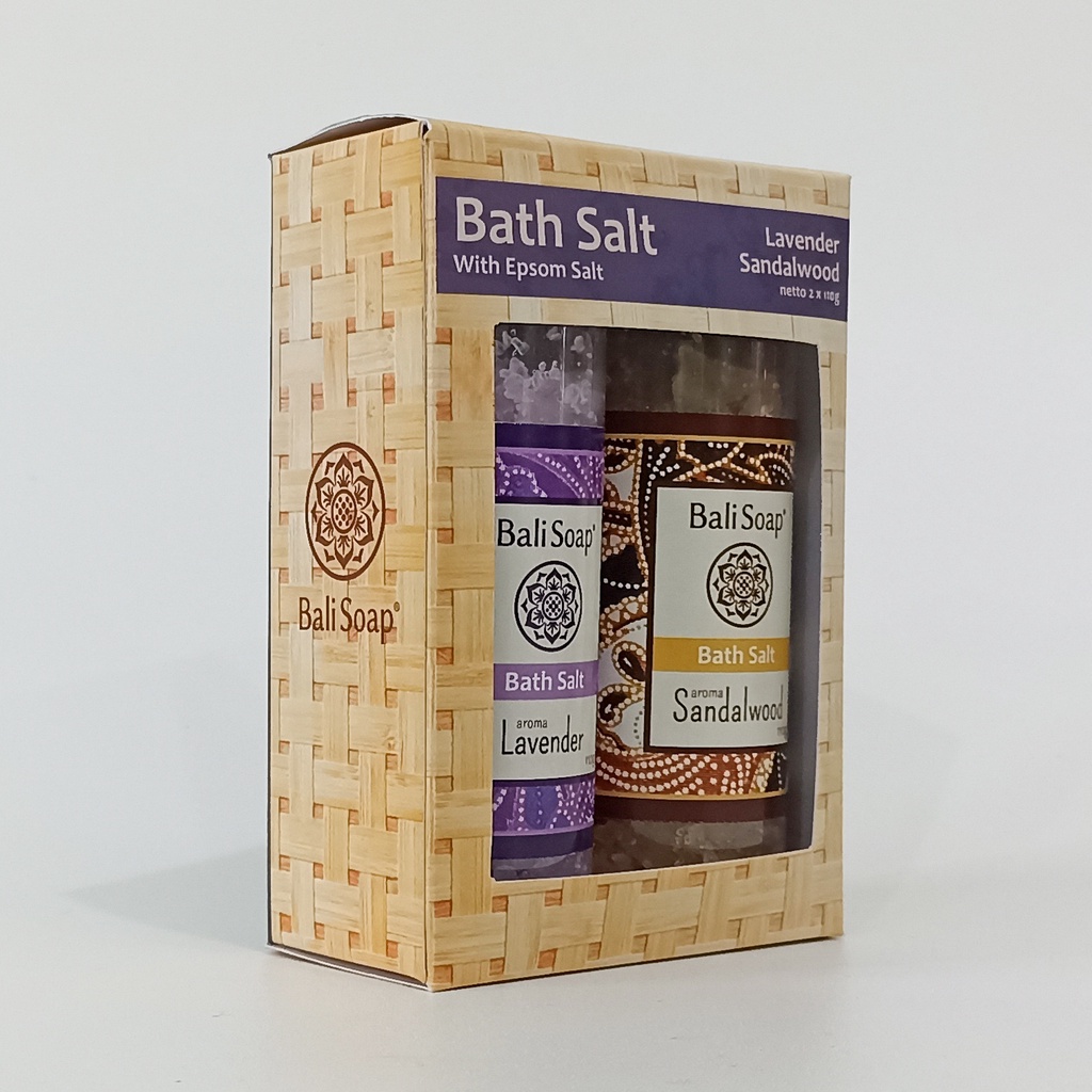 Box Set Bath Salt Lavender - Sandalwood