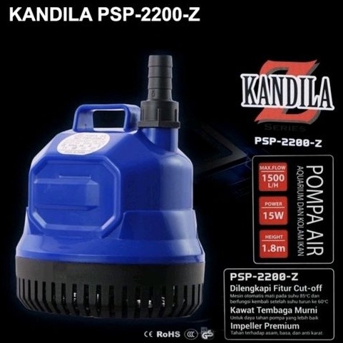 POMPA AIR CELUP AQUARIUM 15 W KANDILA PSP 2200 Z PSP-22002Z KOLAM IKAN