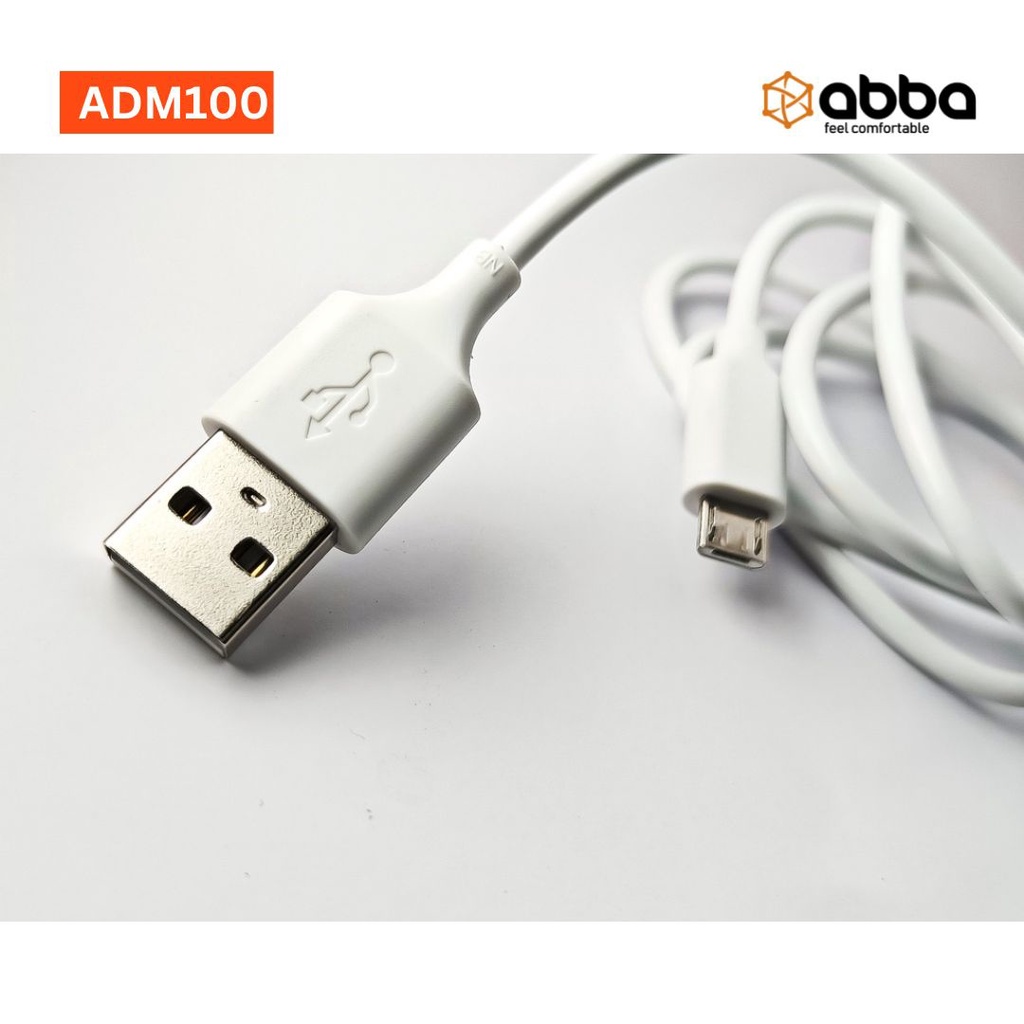 KABEL DATA ABBA ADM100 MIKRO USB MAX 3.0A QUICK CHARGER