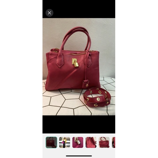 Samantha Thavasa Fuchsia Satchel Bag