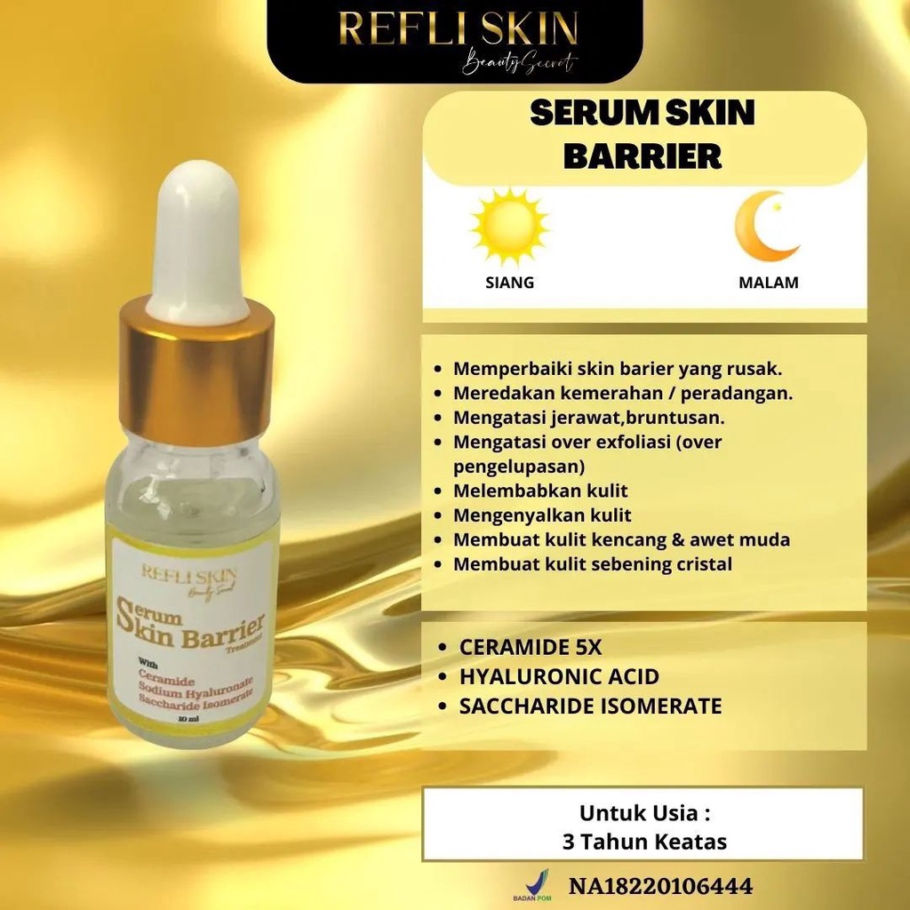 Refli skin Serum Skin Barrier - Skin Barrier Serum Treatment by L GLOW - Serum Memperbaiki Skin Barr