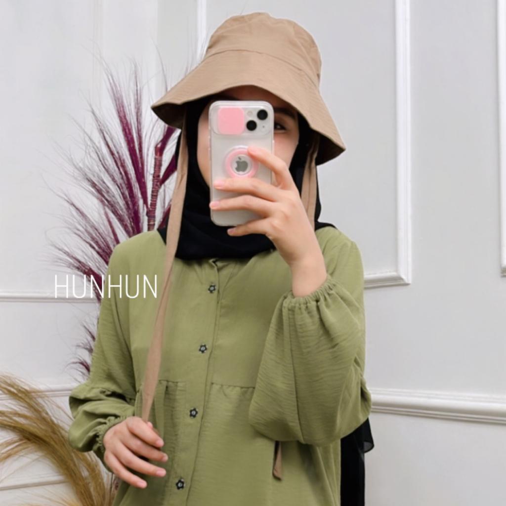 Wide Bucket Hat Polos / Topi Selebgram