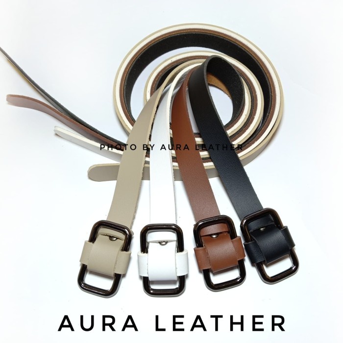 Ikat Pinggang Wanita IKAT PINGGANG KECIL WANITA KEPALA KOTAK - Hitam(N6P0) Ikat Pinggang Wanita Rant