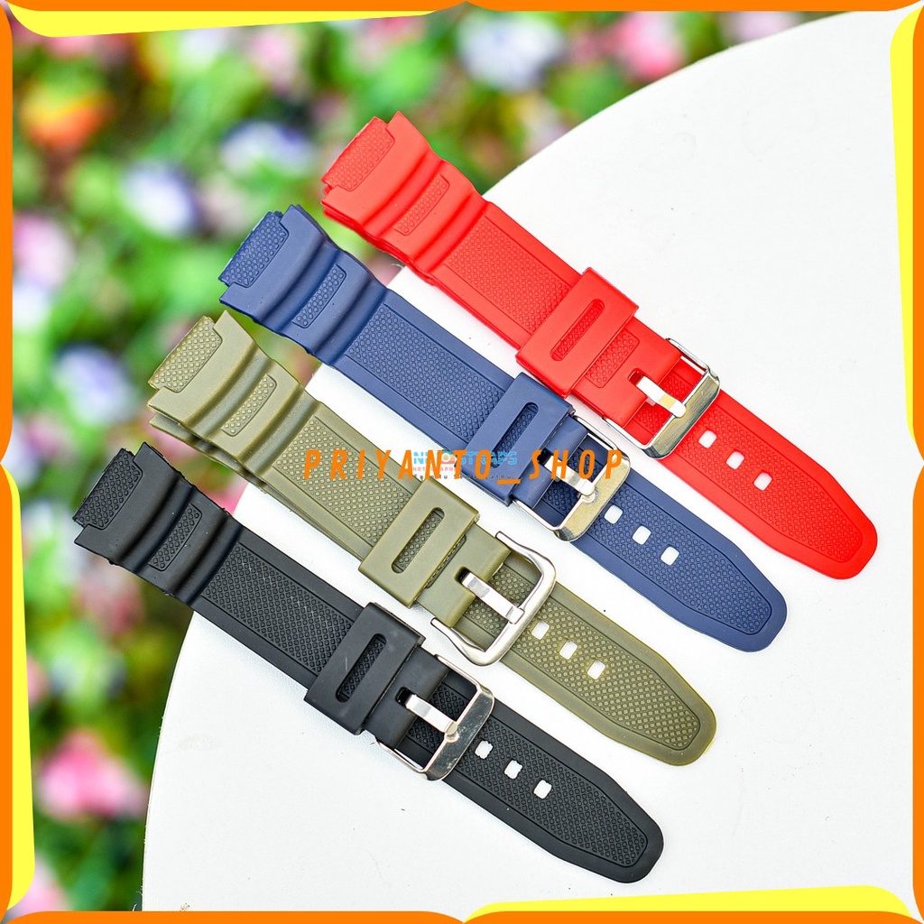 STRAP TALI JAM TANGAN DIGITAL AE1000W AE1100W AE-1000 AE-1100 AE 1000 1100 HITAM FREE PEN