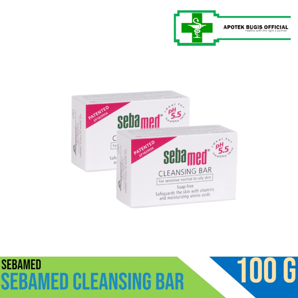 Sebamed Cleansing Bar Dewasa 100gr / Sabun Muka Dewasa 100 gr Kulit Sensitive
