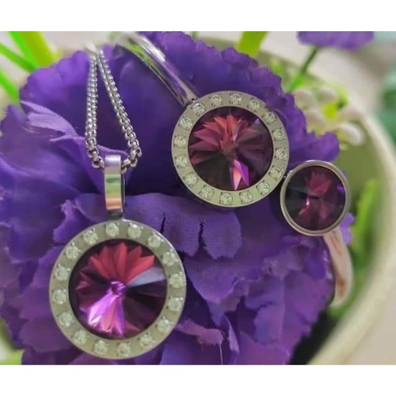 KK LIFORCE  GELANG AMETHYST CRYSTAL ENERGI SKALAR