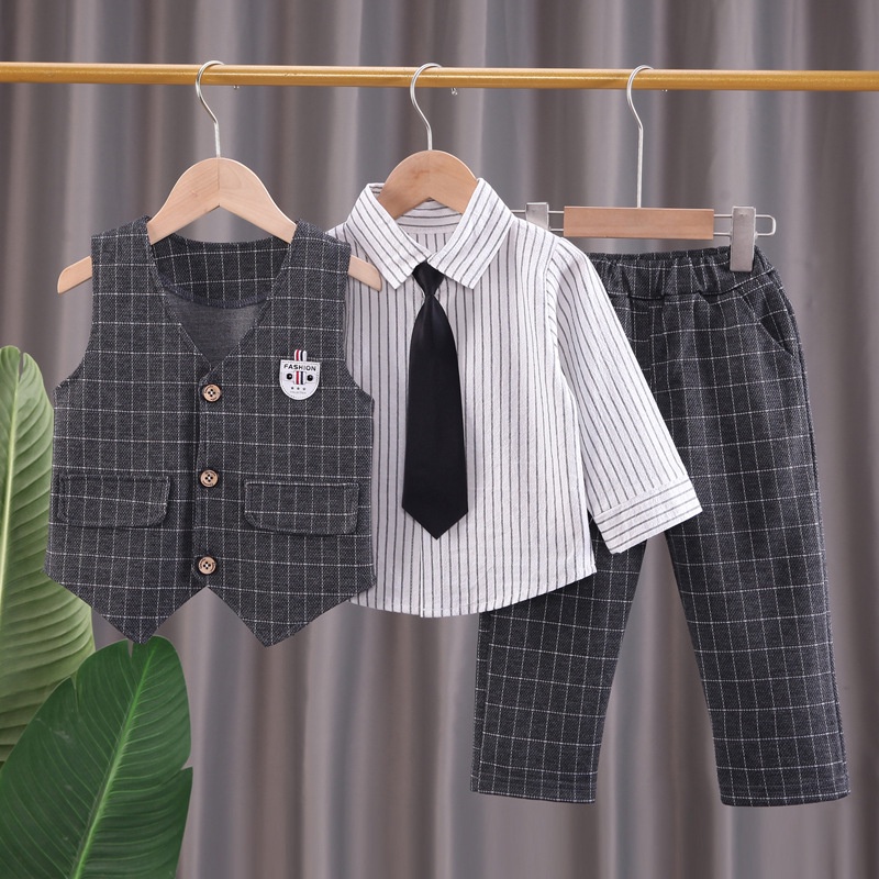 Setelan Jas Anak Laki Laki Tuxedo JAYDEN Pakaian Pesta Formal Anak Import