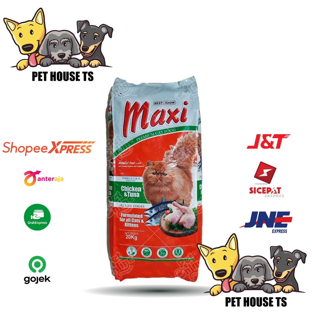 MAKANAN KUCING MAXI 20 KG CAT DRY FOOD PELET PAKAN KERING MAKAN