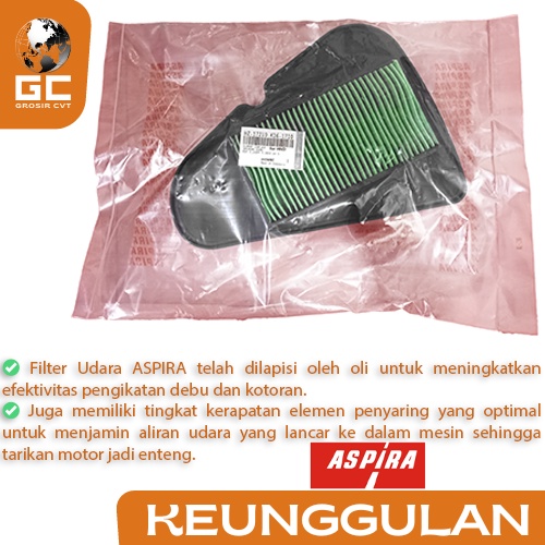 Filter Udara Hawa Yamaha Mio J Soul GT X Ride 110 115 Karburator ORI ASLI Aspira Astra Otoparts YH-WE445-MIJ-1710