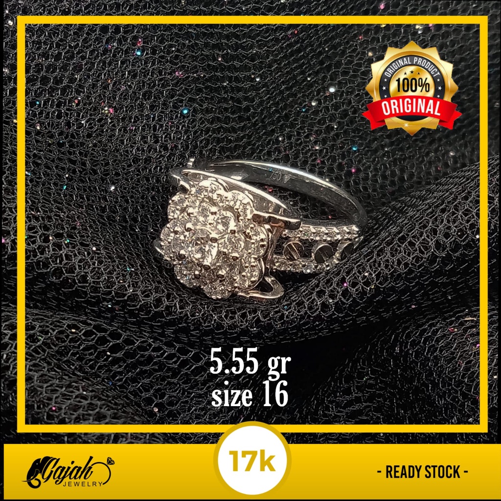 Cincin emas 17k - 5.55 gr kadar 750 - 4062